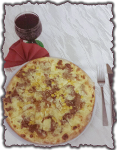 Pizza mit Hollandaise